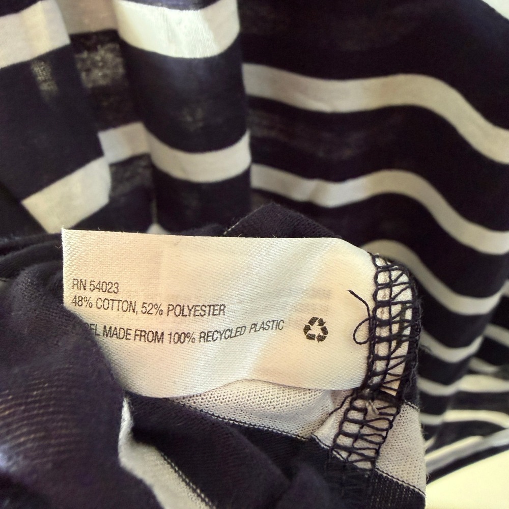 GAP Women's Striped V Neck T Shirt XL - Picture 6 of 9